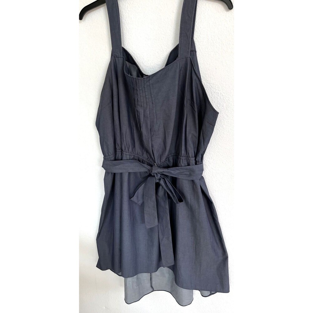 Ava & Viv High Low Hem Womens Dress Plus Sz 4X Gray Waist Tie